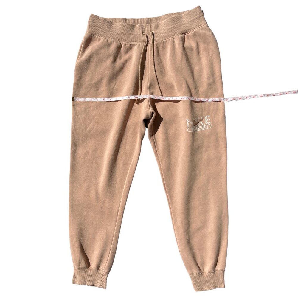 Nike Sweatpants Men's Size XL Tan Fleece Joggers Athletic Pants Swoosh Logo - Picture 7 of 14
